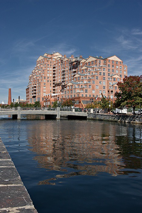 condiminium complex on waterfront
