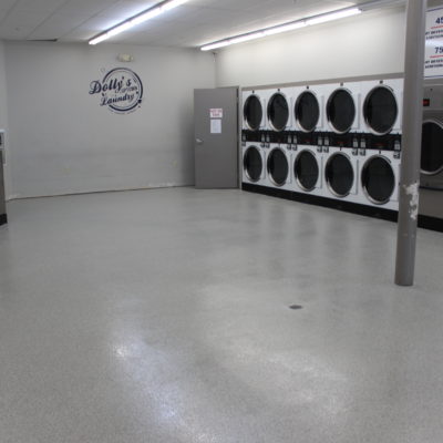 Dolly's Laundromat- After Floor Installation