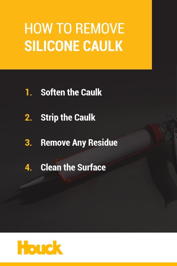How to remove silicone caulk