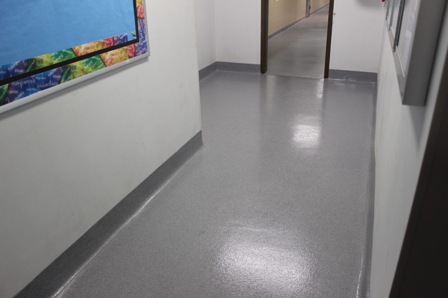 New epoxy floor system in the Dairy Farmers of America facility.