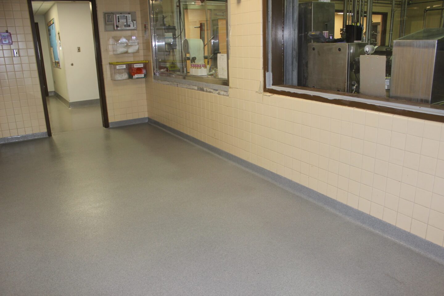 New epoxy floor system in the Dairy Farmers of America facility.