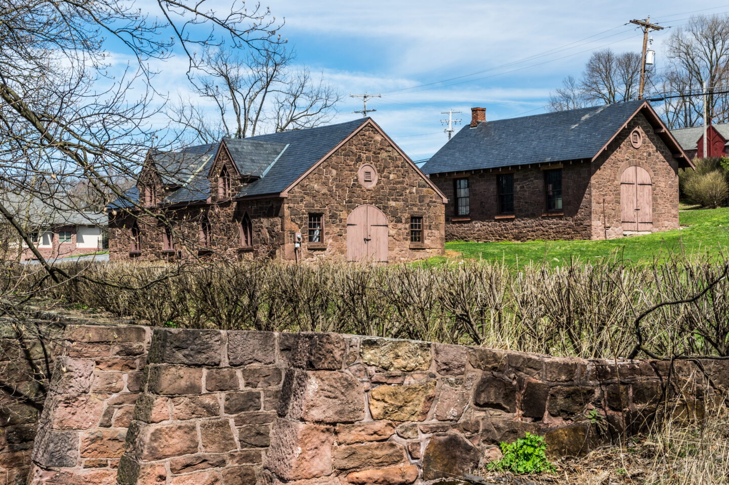 Buildings on the grounds of the historic Cornwall Iron Mine in Lebanon County, PA