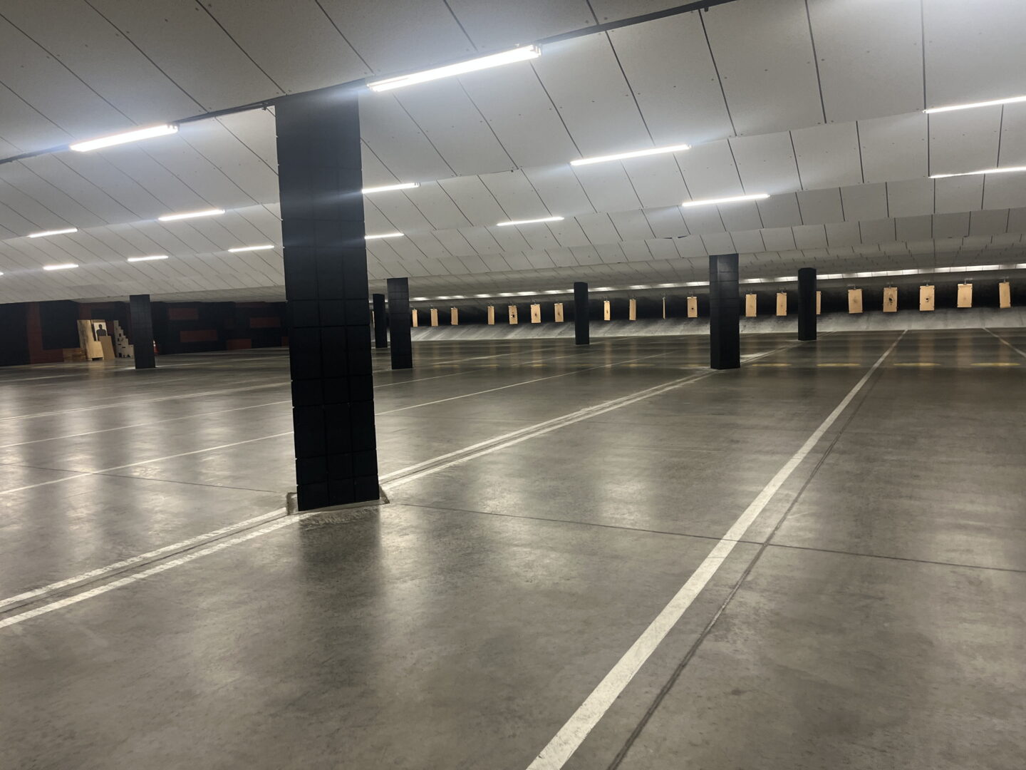 Restored concrete floor with smooth, sealed finish.