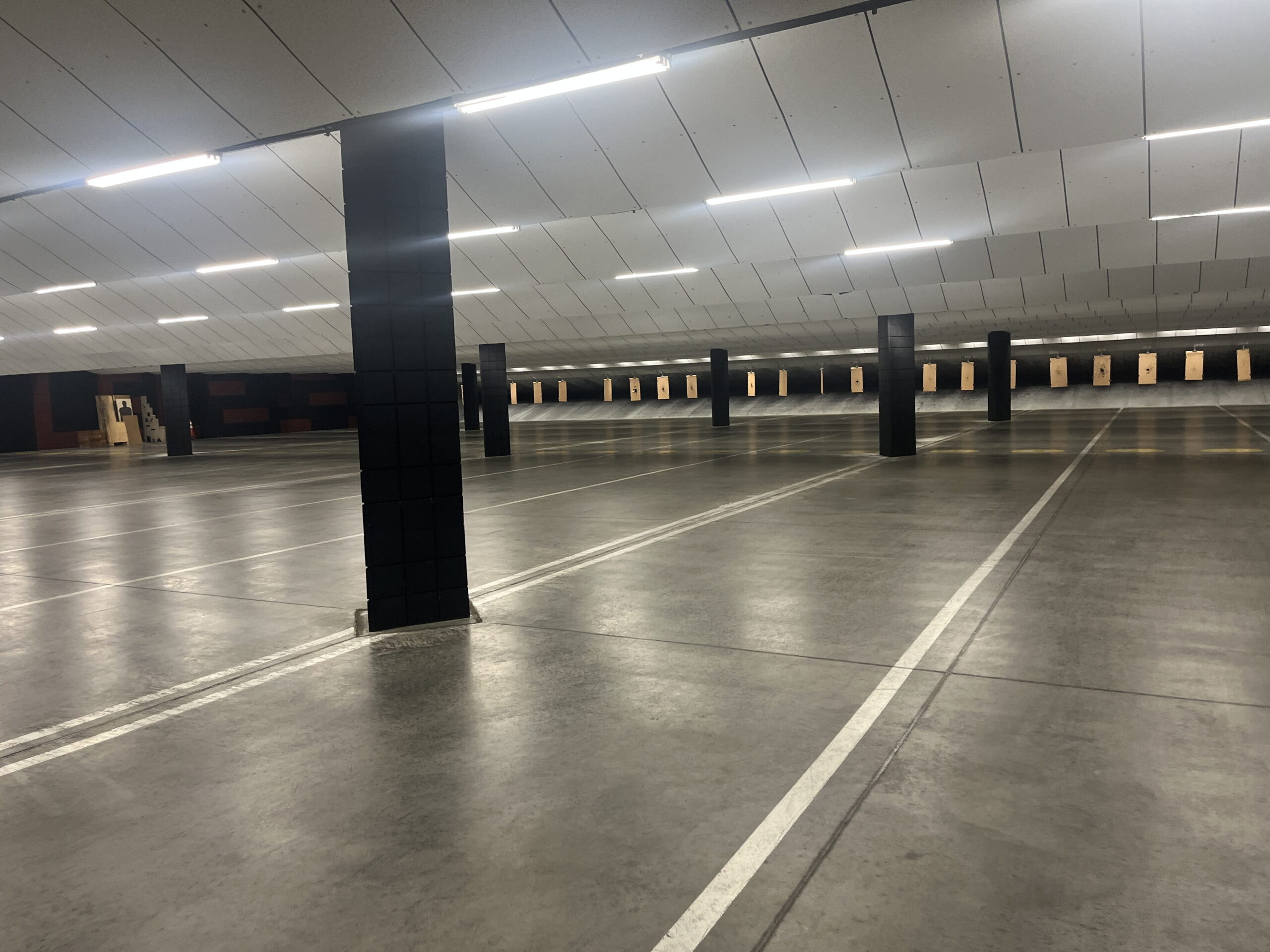 Restored concrete floor with smooth, sealed finish.